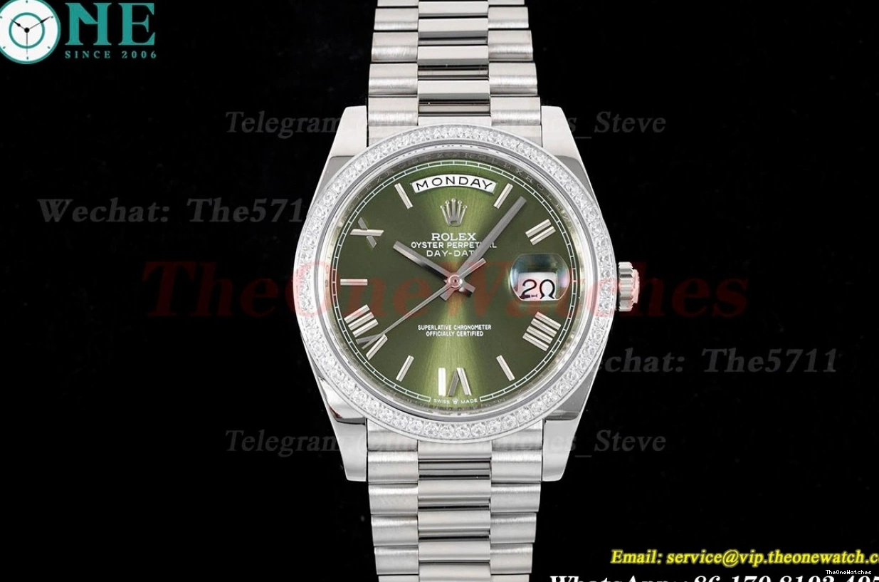SS Version) Heavy A3255 Pres 40mm Dial 228349 GSF Green (Tungsten SS DayDate 0308